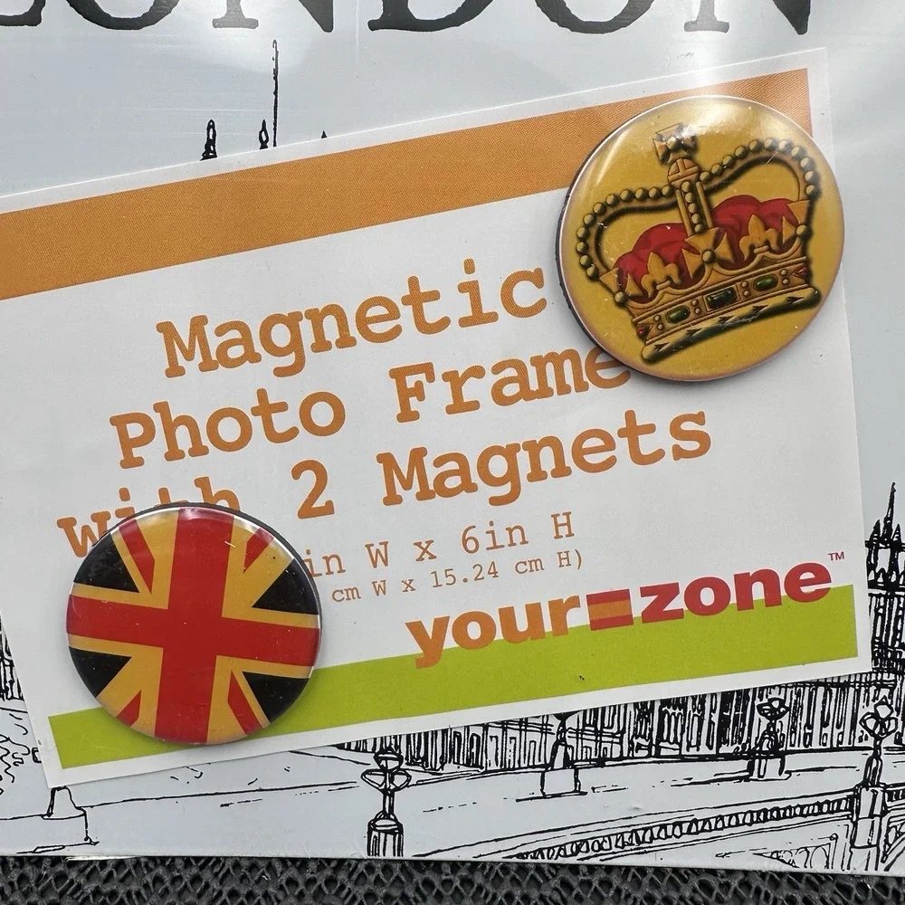 Your Zone London Magnetic Photo Frame w/ 2 Magnets Big Ben New Sealed